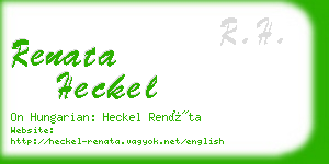 renata heckel business card